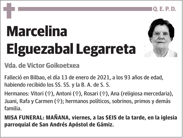 Marcelina Elguezabal Legarreta