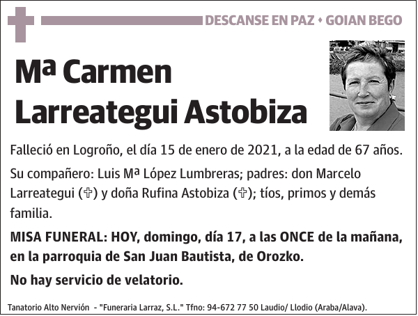 Mª Carmen Larreategui Astobiza