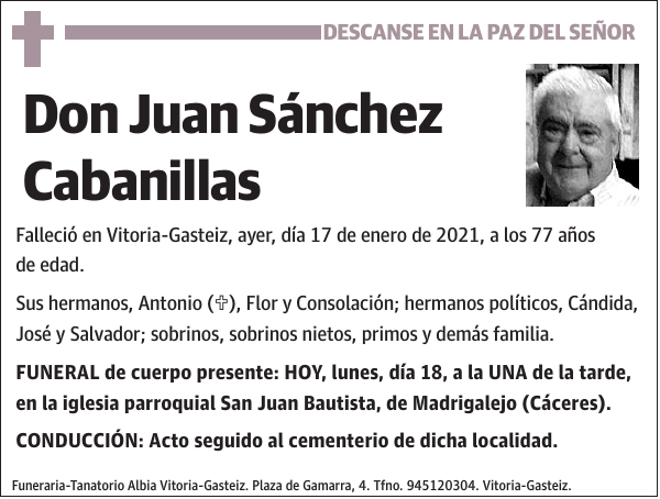 Juan Sánchez Cabanillas