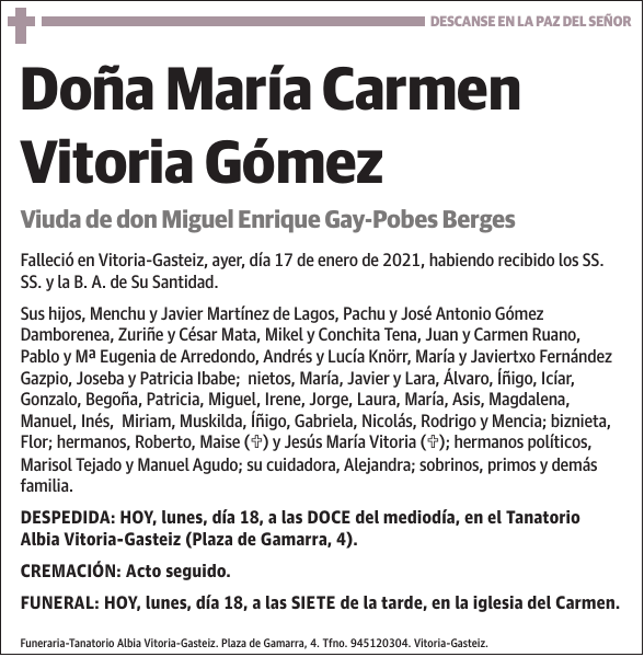María Carmen Vitoria Gómez