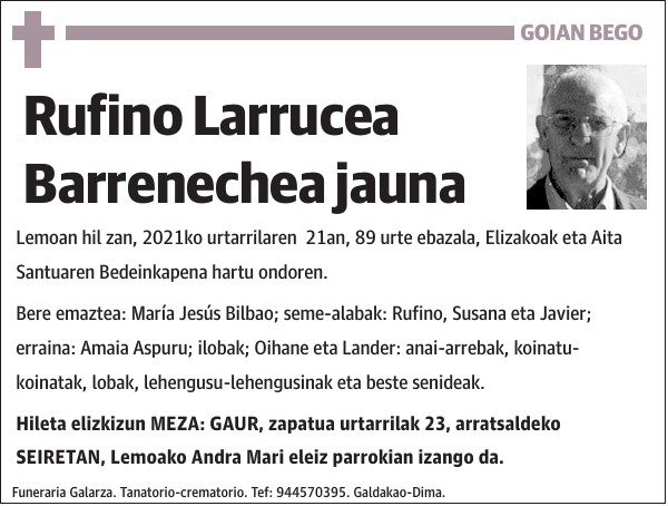 Rufino Larrucea Barrenechea