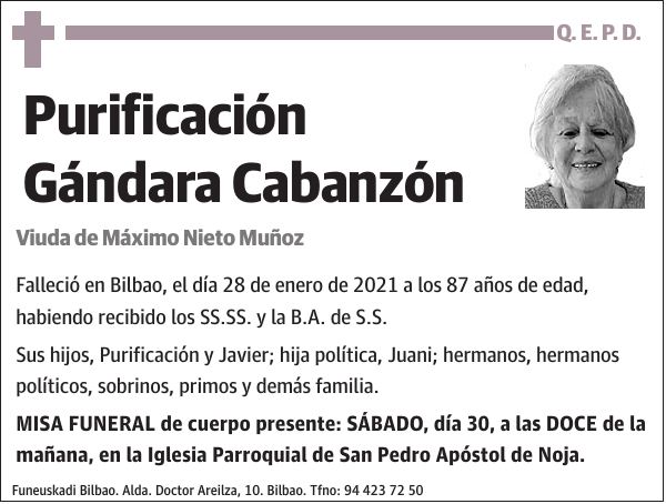 Purificación Gándara Cabanzón