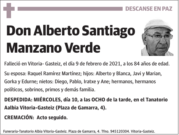Alberto Santiago Manzano Verde