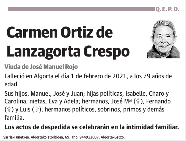 Carmen Ortiz de Lanzagorta Crespo