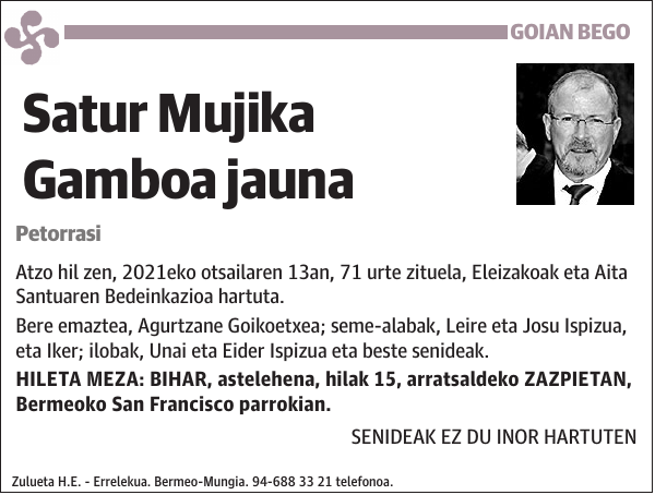 Satur Mujika Gamboa