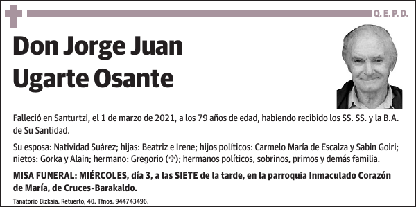 Jorge Juan Ugarte Osante