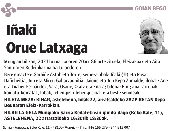 Iñaki Orue Latxaga