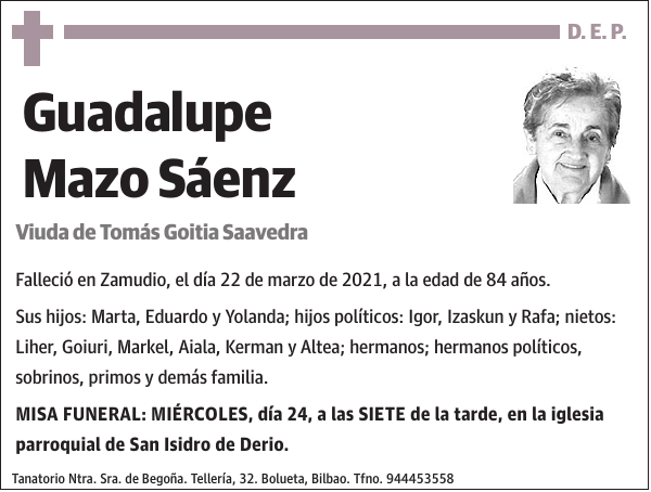 Guadalupe Mazo Sáenz