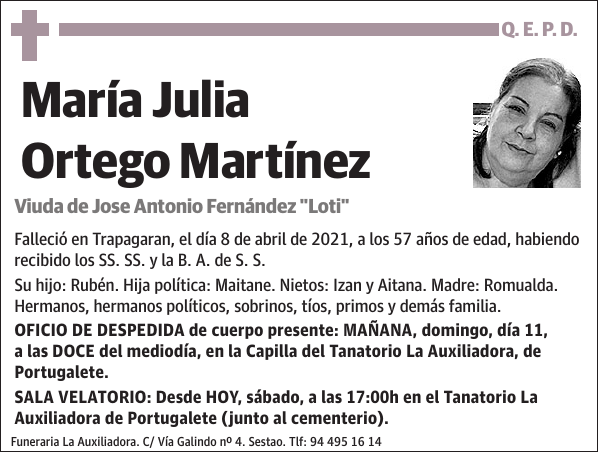 María Julia Ortego Martínez