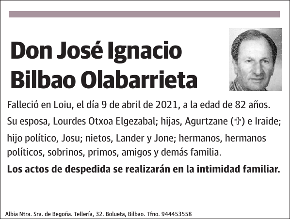 José Ignacio Bilbao Olabarrieta