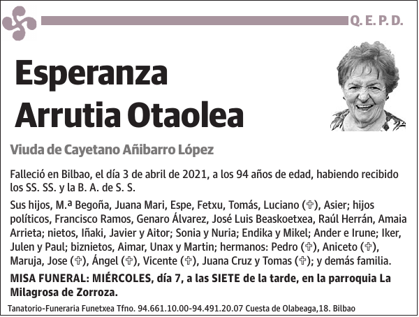 Esperanza Arrutia Otaolea
