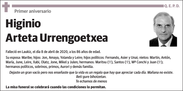 Higinio Arteta Urrengoetxea