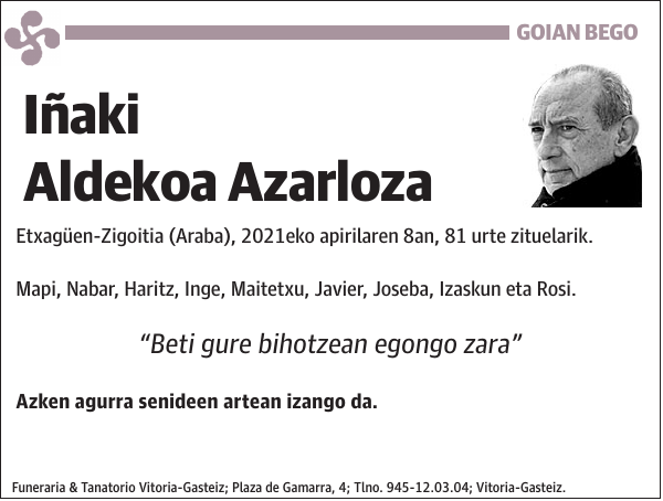 Iñaki Aldekoa Azarloza