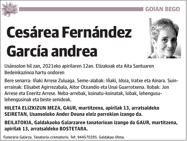 Cesárea Fernández García