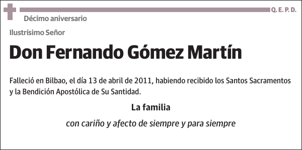 Fernando Gómez Martín