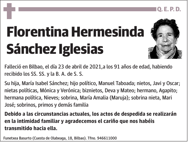 Florentina Hermesinda Sánchez Iglesias