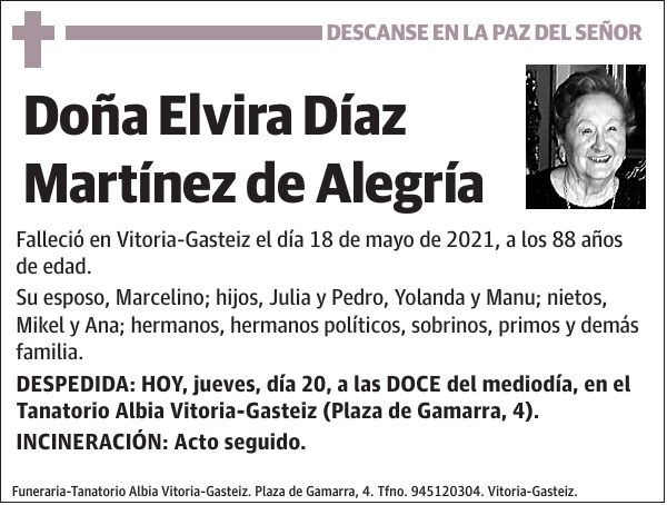 Elvira Díaz Martínez de Alegría