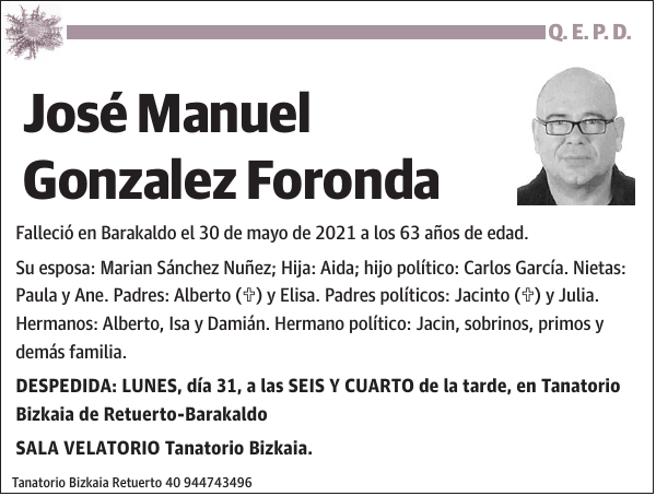José Manuel Gonzalez Foronda