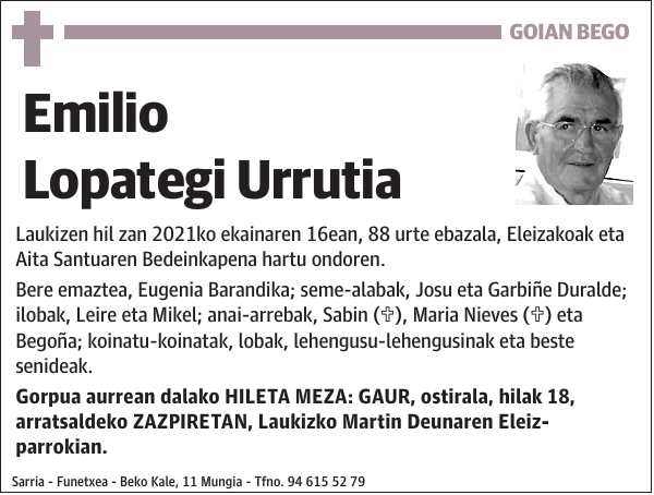 Emilio Lopategi Urrutia