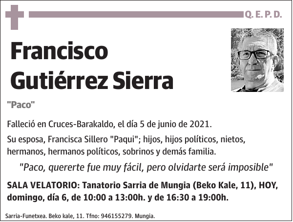 Francisco Gutiérrez Sierra