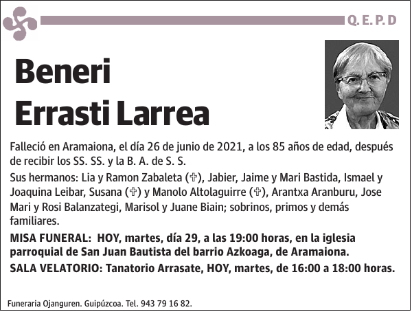 Beneri Errasti Larrea