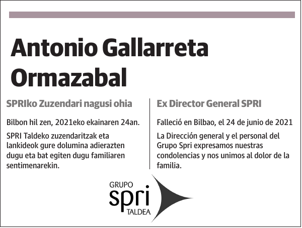 Antonio Gallarreta Ormazabal