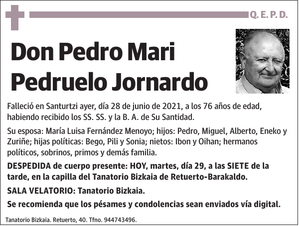 Pedro Mari Pedruelo Jornardo