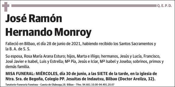 José Ramón Hernando Monroy