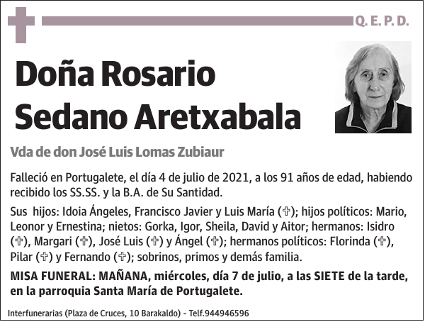 Rosario Sedano Aretxabala