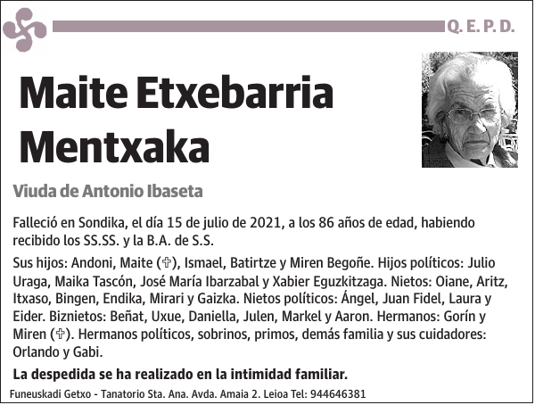 Maite Etxebarria Mentxaka