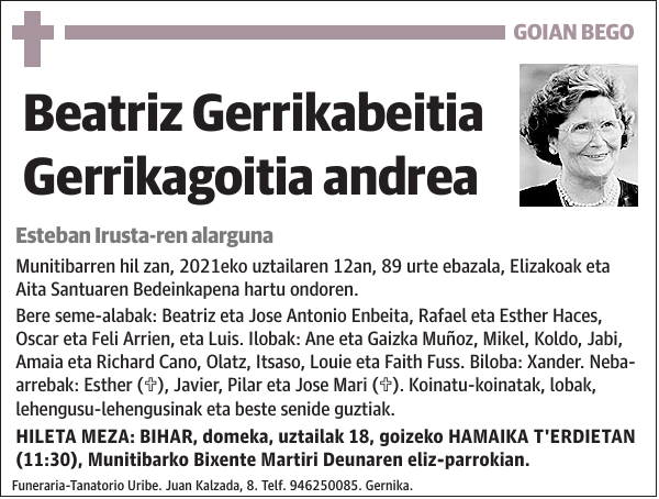 Beatriz Gerrikabeitia Gerrikagoitia