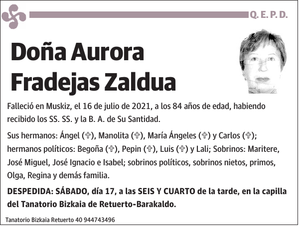 Aurora Fradejas Zaldua