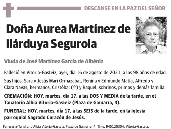 Aurea Martínez de Ilárduya Segurola