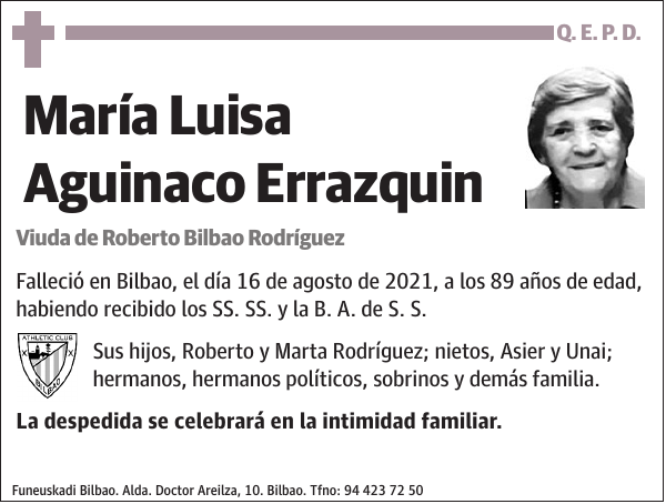 María Luisa Aguinaco Errazquin