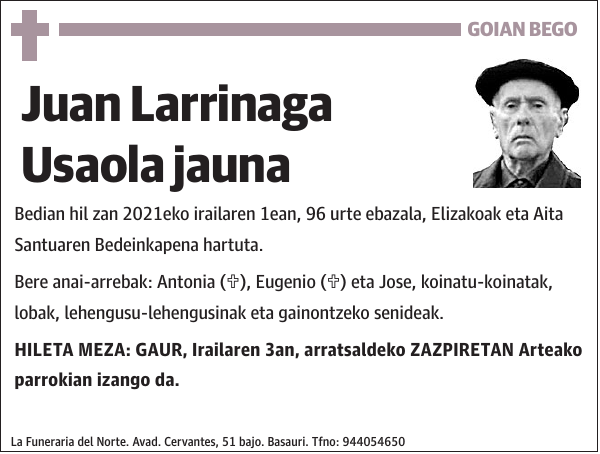 Juan Larrinaga Usaola