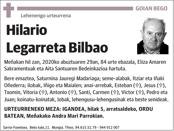 Hilario Legarreta Bilbao