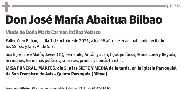 José María Abaitua Bilbao