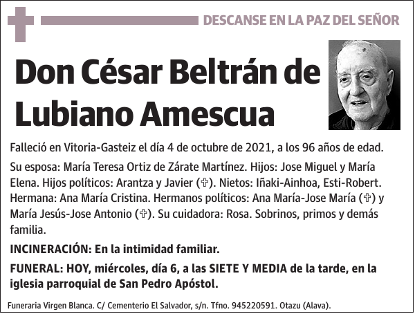 César Beltrán de Lubiano Amescua