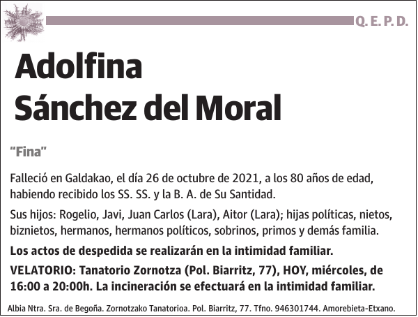 Adolfina Sánchez del Moral