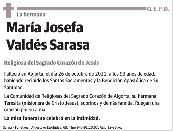 María Josefa Valdés Sarasa