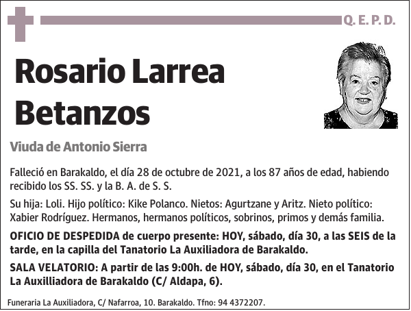 Rosario Larrea Betanzos
