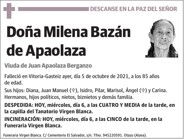 Milena Bazán de Apaolaza