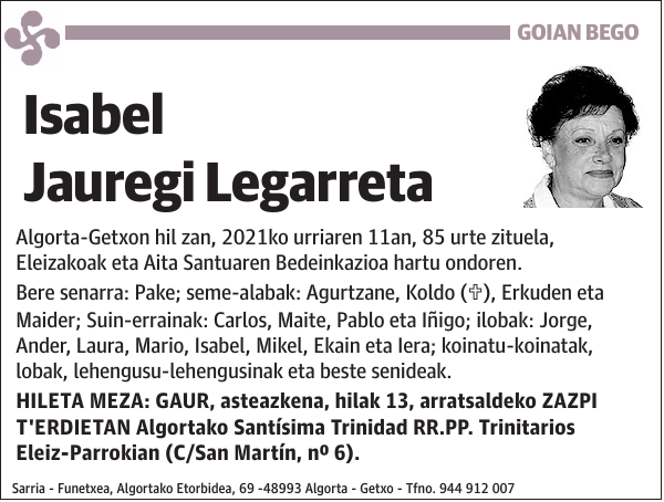 Isabel Jauregi Legarreta