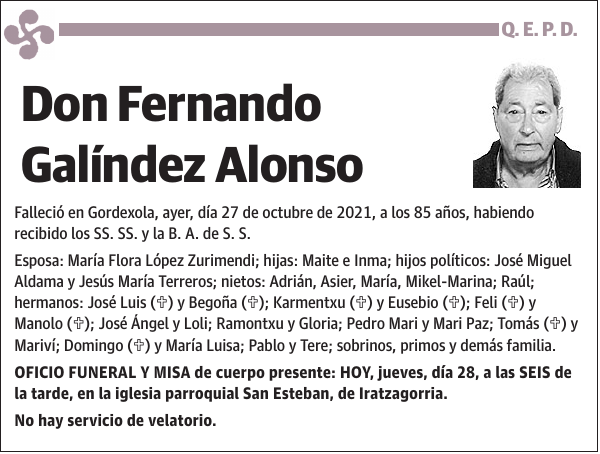 Fernando Galíndez Alonso