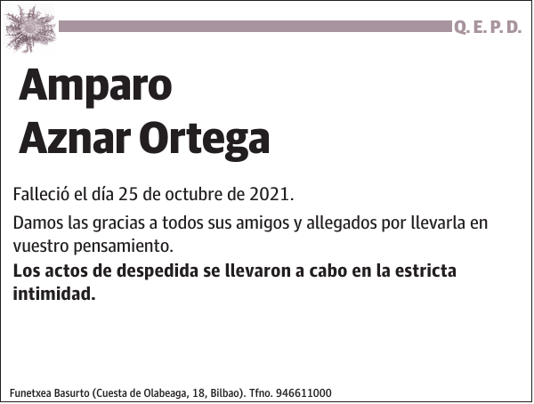 Amparo Aznar Ortega