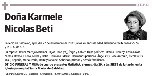 Karmele Nicolas Beti