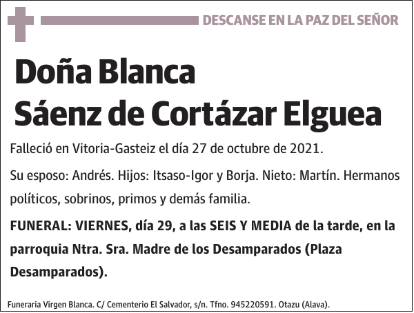 Blanca Sáenz de Cortázar Elguea