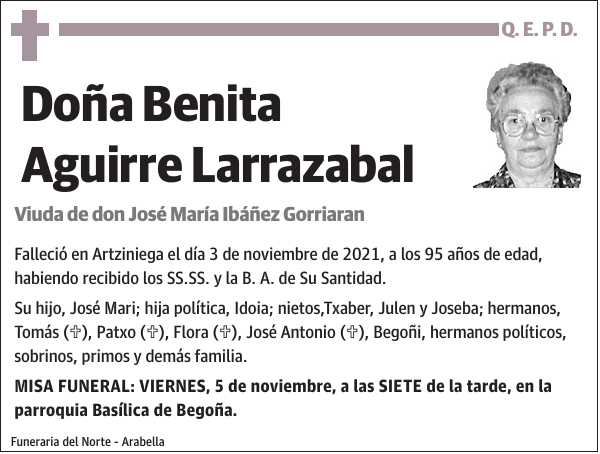 Benita Aguirre Larrazabal