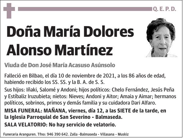 María Dolores Alonso Martínez