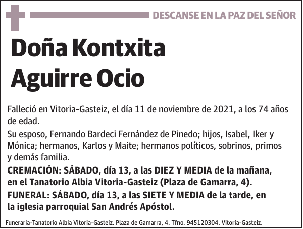 Kontxita Aguirre Ocio